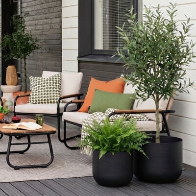 Noma kukkaruukkusetti 2 kpl musta